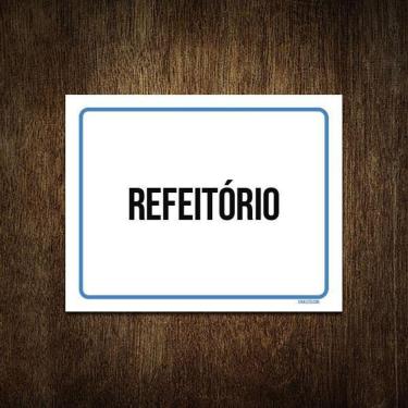 Imagem de Placa Sinalização Ambiente Refeitório 27X35