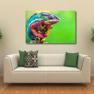 Imagem de Quadro Paisagem Animais decorativo com Tela em Tecido