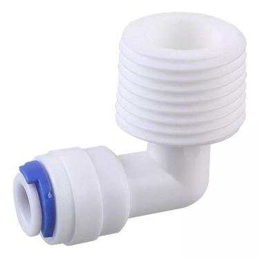 Imagem de COTOVELO C/ ENGATE RAPIDO 1/4" x MANG. FINA (1/4")