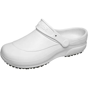 Imagem de Babuche Serviços Gerais Lisa Conforto Segurança EVA Solado Antiderrapante Proteçao Contra Objetos Tamanho:33;Cor:Branco;Gênero:Masculino;Departamento BS:Esporte