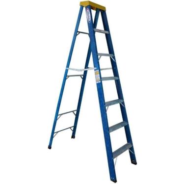 Imagem de Escada tesoura de aluminio 8 desgraus 2,4 M Wbertolo