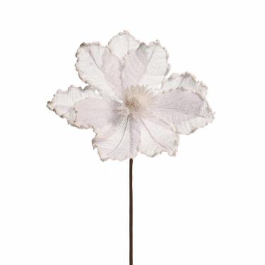 Imagem de Flor Natalina Poinsetia Branca 1un 15x20x20cm 1692953