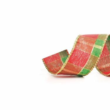 Imagem de Fita Natalina Xadrez Vrm/vrd 1un 3,80cmx9,14mts 1698964