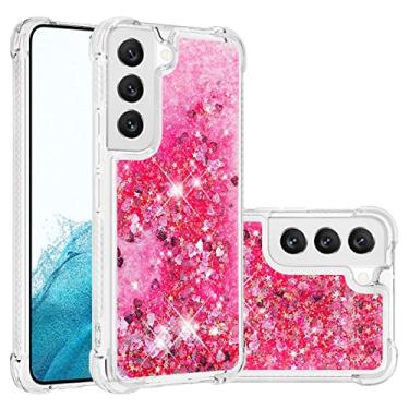 Imagem de Capa de celular Glitter Case para Samsung Galaxy S22 Plus Case para Mulheres Meninas Girly Sparkle Líquido Luxo Luxo Flutuante Quicksand Transparente Macio Tpu. Capa de celular