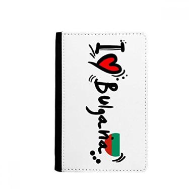 Imagem de I Love Bulgana Word Flag Love Heart Illustration Passport Holder Notecase Burse Carteira Capa Cartão Bolsa, Multicolor