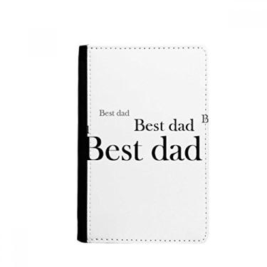 Imagem de Best Dad Festival Quote Passport Holder Notecase Burse Carteira Capa Cartão Bolsa, Multicolor