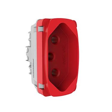 Imagem de Módulo Tomada 2P+T, Alumbra, Gracia 85315, Vermelho