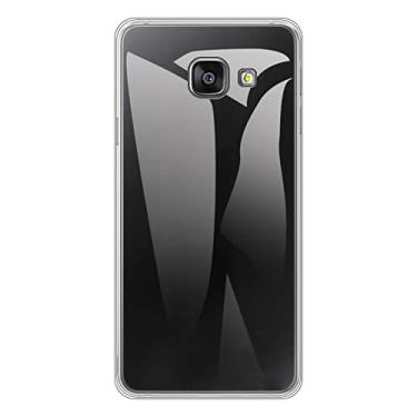 Imagem de Capa para Samsung Galaxy A3 2016, capa traseira de TPU (poliuretano termoplástico) macio à prova de choque de silicone anti-impressões digitais capa protetora de corpo inteiro para Samsung Galaxy A3 2016 (4,70 polegadas) (transparente)