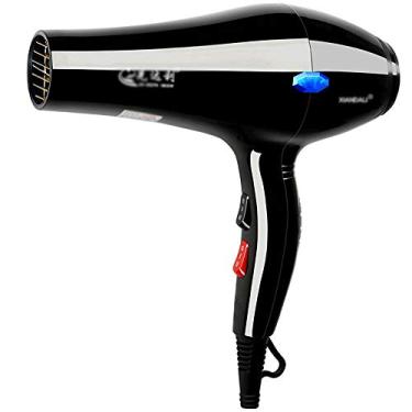 Imagem de Secador de cabelo de íons negativos ADITAM 1800W com secador de cabelo de cerâmica de ajuste de calor, preto Double the comfort