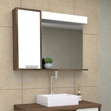 Imagem de Espelheira para Banheiro Helena 80cm Darabas Agardi Terracota