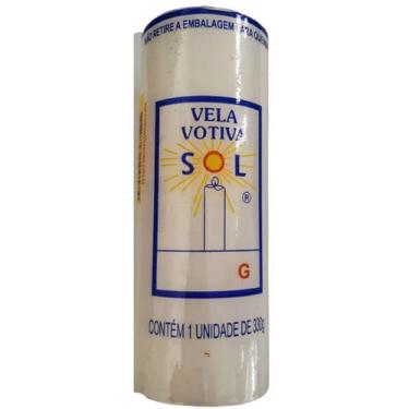 Imagem de Vela Votiva Grossa - 7 Dias - 330 G - Kit De 12 Velas - Velas Sol