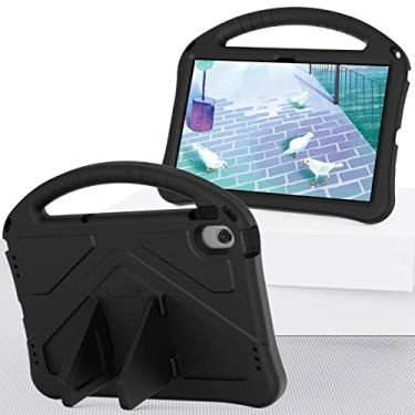 Imagem de Estojo protetor à prova de choque Capa para Huawei Matepad Pro 10.8 (versão 2021/2019), capa para Nokia T20, capa para tablet para crianças Capa à prova de choque, alça + alça de ombro (Color : Black