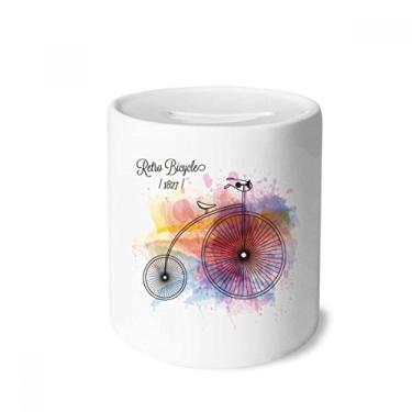 Imagem de DIYthinker Caixa de moedas de cerâmica colorida com estampa de grafite para rua, porta-moedas