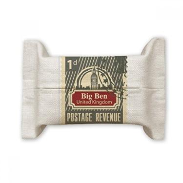 Imagem de London Postage Revenue Reino Unido Reino Unido capa de papel lenço de algodão saco de linho