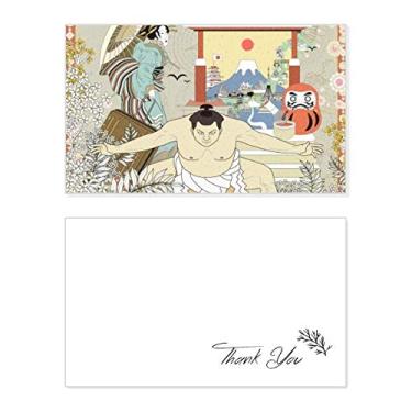 Imagem de Papel japonês Ukiyo-e folhas cartão de agradecimento aniversário saudações casamento agradecimento