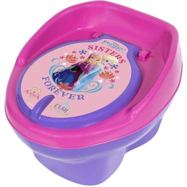 Imagem de Troninho Pinico Infantil Bebê Frozen Lilás Disney Styll Baby