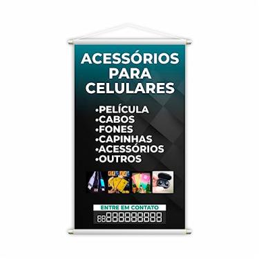 Imagem de Banner Acessórios para Celulares Capinhas Películas 80x50cm