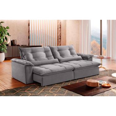 Imagem de Sofá Retrátil e Reclinável Apolo 2,10m 03 Lugares Mola Ensacada TXR