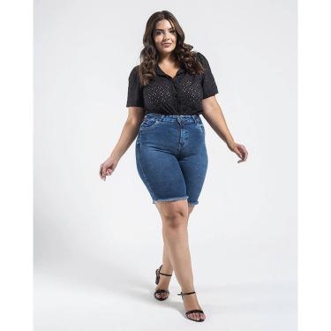 Imagem de Bermuda Black Jeans Plus Size