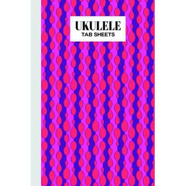 Imagem de Ukulele Tab Sheets: Premium drops Cover | Ukulele Chord Diagrams / Blank Ukulele Tablature Notebook | 120 Pages | Size 6"x9" by Alexandra Arnold
