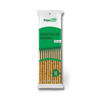 Imagem de kit 5.000 Espeto Vareta De Espetinho Churrasco Bambu 25 Cm
