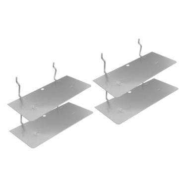 Imagem de Angoily Prateleira Para Placa De Pregos 4 Peças Prateleira Para Jogos Para Parede Suporte De Exibição Para Venda De Acessórios De Garagem Estantes De Ferro Para Garagem