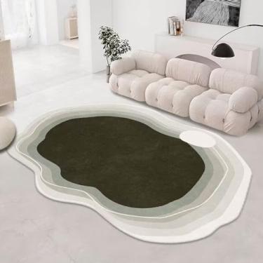 Imagem de Tapete Decorativo Orgânico Abstrato Irregular para Sala - Glory Tones (80x120cm)