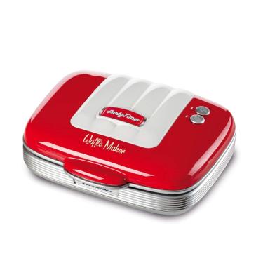 Imagem de Máquina para Waffle Retrô Party Time 220V Ariete Vermelha