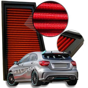 Imagem de Filtro Ar Esportivo Compatível com Mercedes Benz A250 2.0 Cgi Turbo 2012 A 2018 Sport Vision Hatch Launch Edition Lavável Remap Stage Potencia Novo Premium