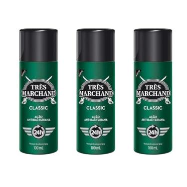 Imagem de Kit 3 Très Marchand Desodorante Spray Classic 100 Ml