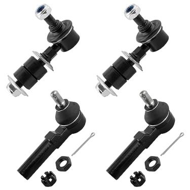 Imagem de BOXI Conjunto de 4 hastes de direção externas frontais + elos de barra oscilante adequados para Mercury Villager 1993-2002 / para Nissan Quest 1993 1994 1995 1996 1997 1998 1999 2000 2001 2002 /