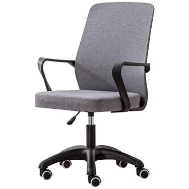 Imagem de Cadeira de computador ergonômica com encosto alto para escritório, cadeira de computador, peça única, apoio de braço, cadeira giratória para computador executivo, altura ajustável para escritório,