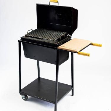 Imagem de Churrasqueira Parrilla Bafo Média Com Rodas Preto