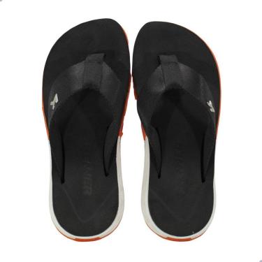 Imagem de Chinelo Masculino Kenner Dbt Rakka Laranja, Branco e Preto