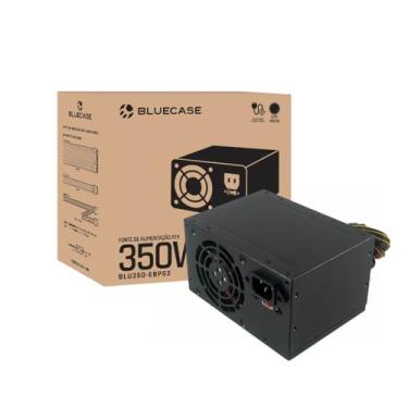 Imagem de Fonte 350W Bluecase - Eficiência 70% - ATX - Bivolt - com Cabo de Força - BLU350EV2BX