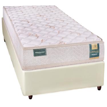 Imagem de Conjunto Box Solteiro Espuma D45 Minaspuma Celebrate II com Pillow 88x188x63cm