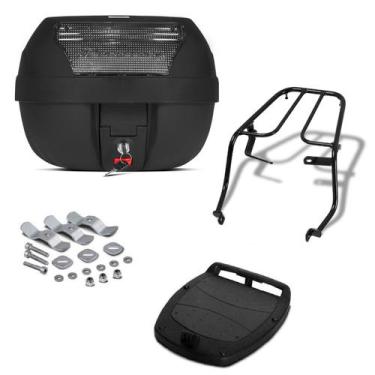 Imagem de Baú 28 Litros Pro Tork + Bagageiro Motos 5, CRISTAL, XTZ 250 LANDER 20