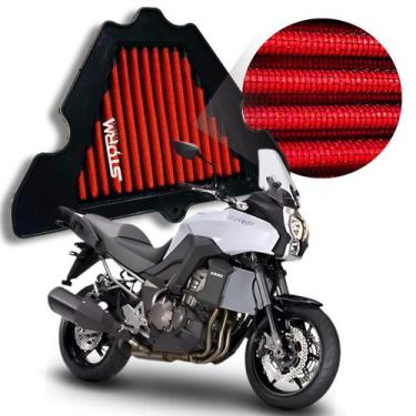Imagem de Filtro Ar Esportivo moto Kawasaki Versys 1000 cc 2011 a 2015 Lavável R