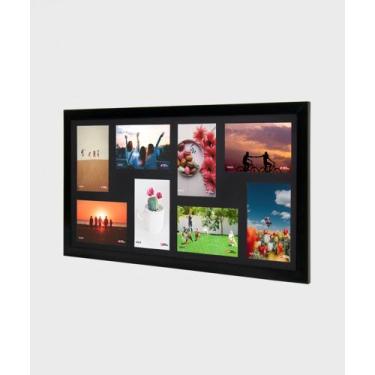 Imagem de Painel Porta Retrato P/8 Fotos 10x15 Preto POP - STALEKA