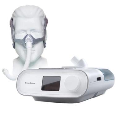 Imagem de CPAP Automático com Umidificador DreamStation  + Máscara Nasal Wisp Te