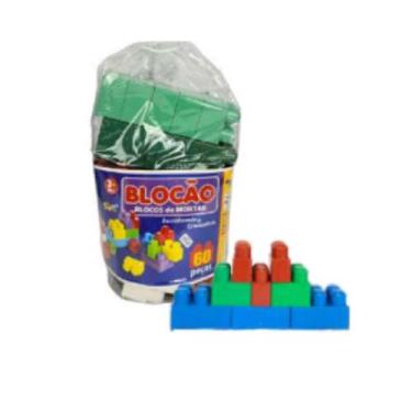 Imagem de Blocão De Montar 60 Peças Grandes Criativo Infantil Didático - Mini To
