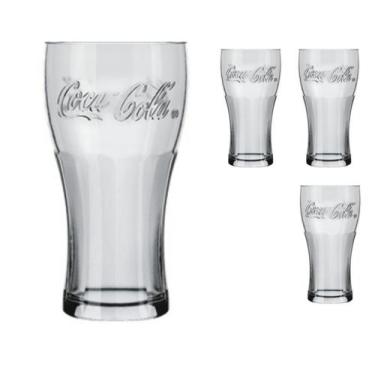 Imagem de Jogo 4 Copos 470ml Coca Cola Nadir Refri Suco Glamour - NADIR FIGUEREI