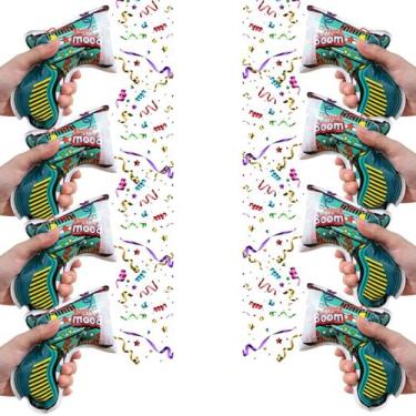 Imagem de Kit 8 Lança Confetes Inflavel Boom Estouro Colorido Festas - Pais e fi