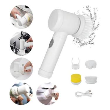 Imagem de Magic Brush Escova Limpeza Elétrica Bivolt Giratória - Shopbr