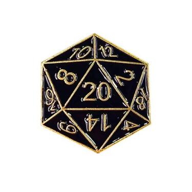 Imagem de Broche D&ampD Dnd - RPG - CN, Dourado