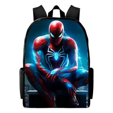 Imagem de Mochila Homem Aranha Masculina Teia De Aventuras Bolsa Escolar Clássic