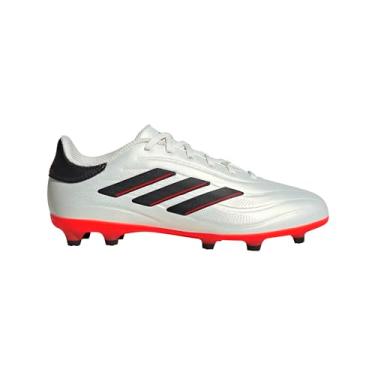 Imagem de adidas Tênis infantil unissex Copa Pure Ii League Firm Ground, Marfim/preto/vermelho solar, 5 Big Kid