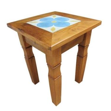 Imagem de Banquinho Rústico Virgínia em Madeira de Demolição - Cód 2477 - Barroc