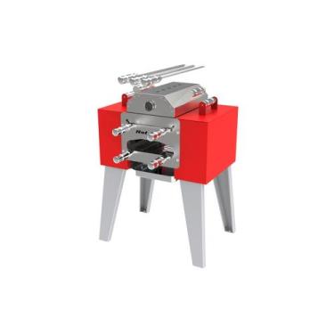 Imagem de Churrasqueira Para Apartamento Ecológica Sem Fumaça 2 grelhas 3 espeto