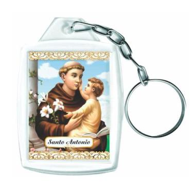 Imagem de Conjunto De Chaveiros Acrílicos 3x4cm Católicos Santo Antônio - 12 Peç